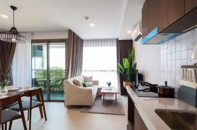 GORGEOUS TOP FLOOR 2 BEDROOM LUXURY CONDO IN BANG SARAY with Sea and Village Views and Fully Furnished - Condominium -  - 